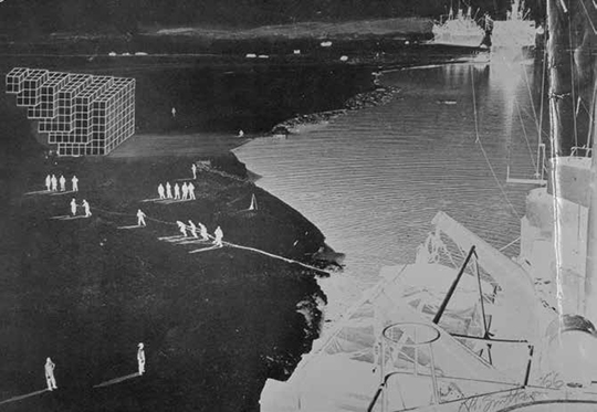 罗伯特·史密森 《南极纪念碑提案》 1966年 负片扫描 20.3 × 30.5厘米