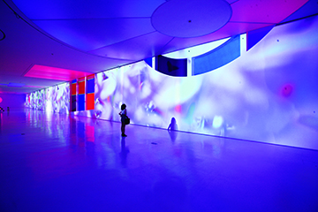 《拈花》，2013年，声音视频装置，“留涟”，广州时代美术馆