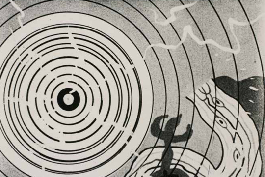 Len Lye, Tusalava, 1929, 35 mm black-and- white film transferred to 16 mm, silent, 10 min.