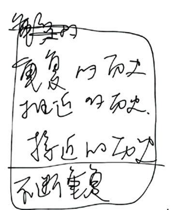徐震手稿，2010年，“长征计划-胡志明小道”