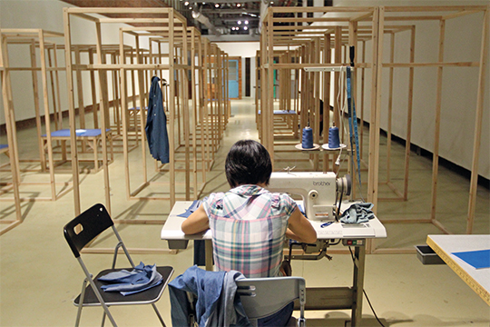 Huang Po-Chih, Production Line—Made in China, 2014 Installation, dimensions variable 