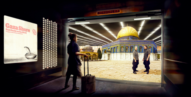 《国家大厦— 耶路撒冷》,2012年,C-print照片,75 × 150 厘米