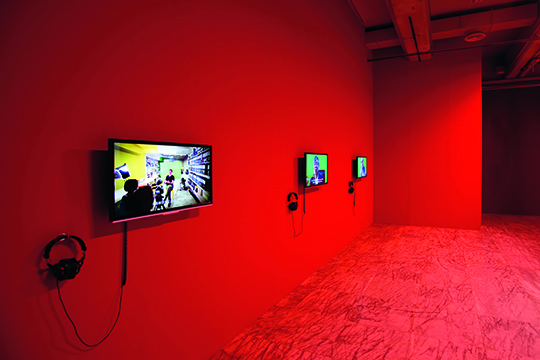 Installation view of “Practicing LIVE,” 2014, Taipei Fine Arts Museum