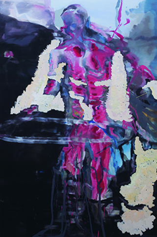 《刺客》，2012-2013年，布面油画，240 × 160 厘米