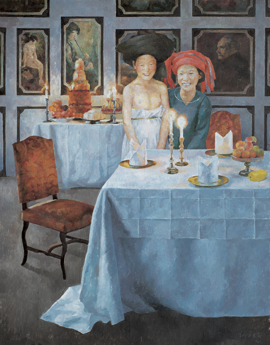 Birthday No. 1, 2008, oil on canvas, 230 x 180 cm