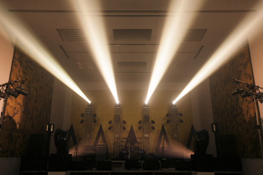个展“一次演出”，2014年 张鼎将1991年莫斯科红场上那个经典的摇滚现场再现，在这场演唱会上，一共演出了4个乐队的13首曲目，现场用黑色的雕塑和金色有蚀纹的壁挂装置装饰。